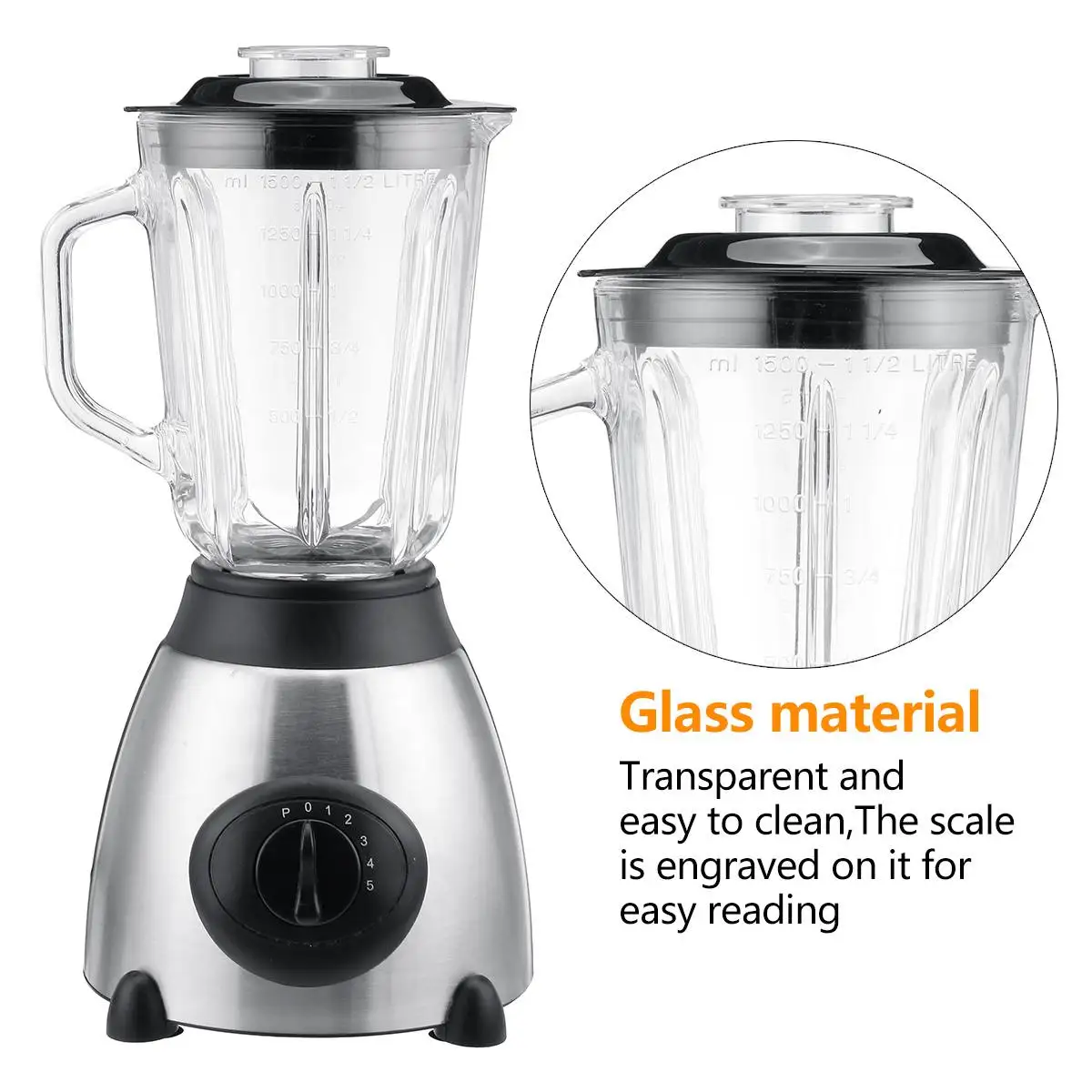 Verkaufen 850W 1,5 L 2 In 1 Obst Gemüse Mixer Tasse BPA FREIE Elektrische Entsafter Eis Smoothie Mixer Maschine Hause Küche Lebensmittel Prozessor