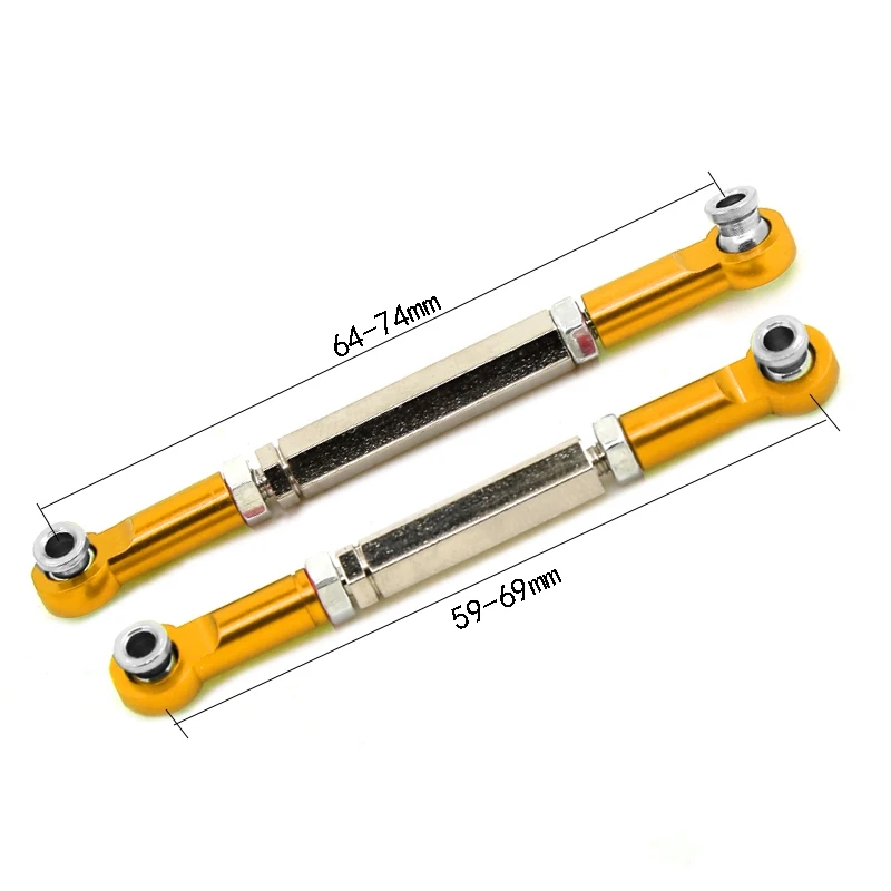 

for WPL C14 C24 B24 B14 MN D90 D91 MN-90 MN-91 RC Car Upgrade Parts Metal Pull Rod Tie Rod