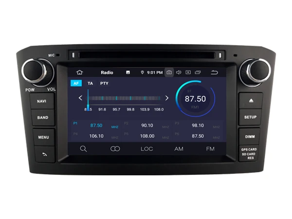 Car Android 9.0 DVD GPS Player For Toyota Avensis T25 2003 2004 2005 2006 2007 2008 Octa Core 4GB+64GB Radio BT Wifi DAB+ Stereo