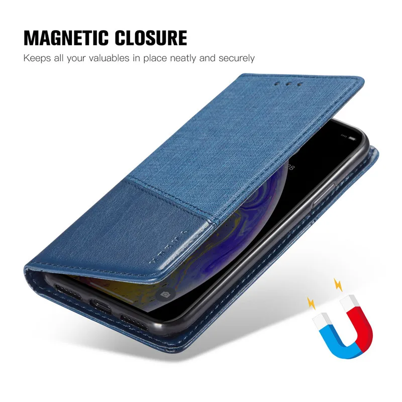 Для Xiaomi Mi 9 9T Max 2 3 PocoPhone F1 Redmi K20 Pro Note 7 6 Роскошный чехол из сшитой кожи с магнитным закрытием