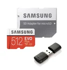 SAMSUNG EVO карта памяти Micro SD, 128 ГБ, 64 ГБ, 32 ГБ, 512 ГБ, 256 ГБ, 128 ГБ