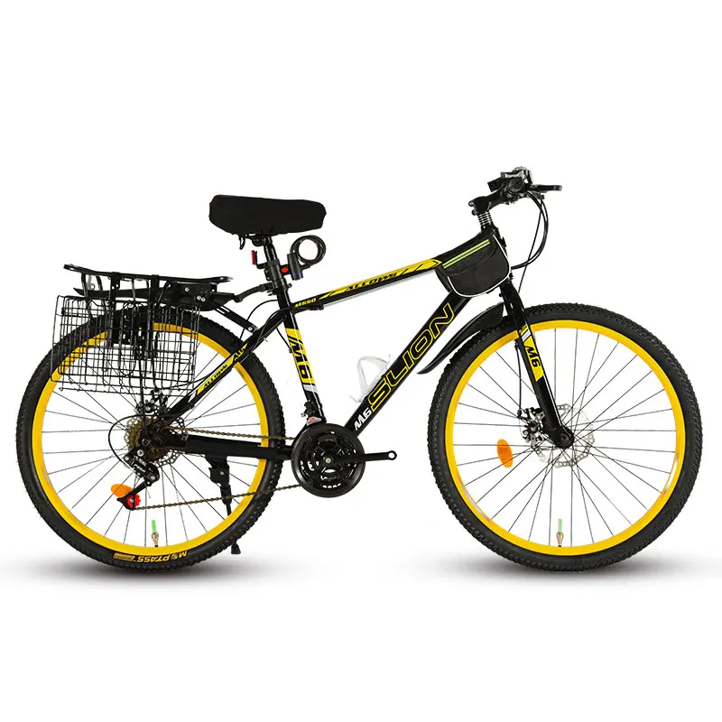 Горный велосипед 26 дюймов скоростной внедорожный демпфирующий дисковый тормоз