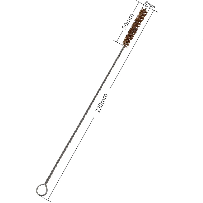 

Natural coconut fiber brush Straw Brush Reusable Stainless Steel Drinking Straws Cleaning Brush eco-friendly bamboo s