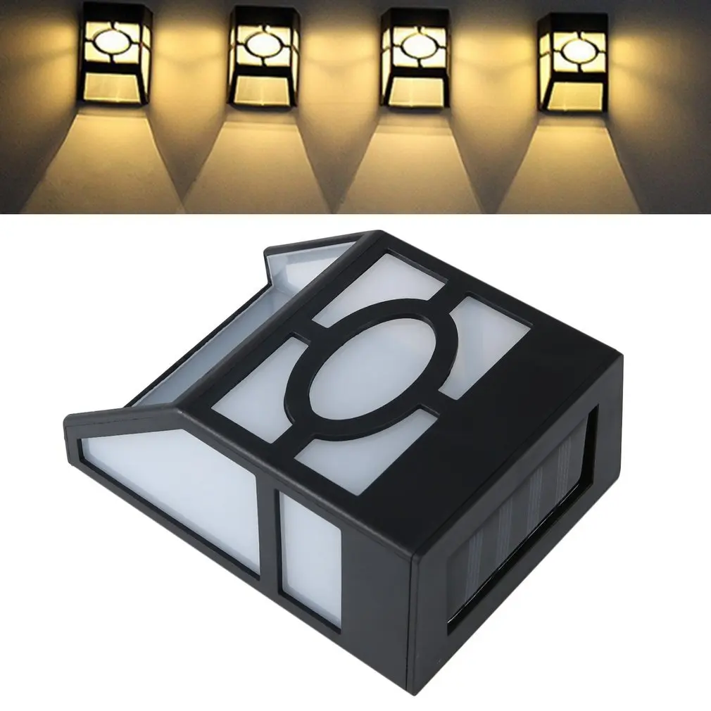 

Waterproof Solar Powered LED Wall Mount Light Low Power Consumption Super Bright Outdoor Garden Pathway Fence Light Lamp