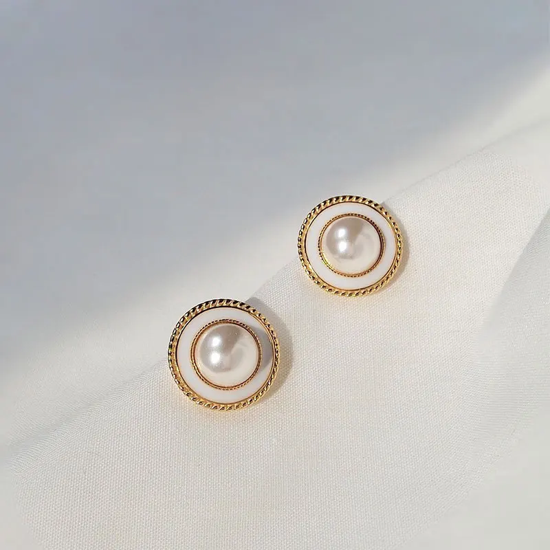 

925 Sterling Silver pearl Stud Earrings for Women Trend Fine Jewelry Valentine's Day Gif minimalist jewelry 925 silver