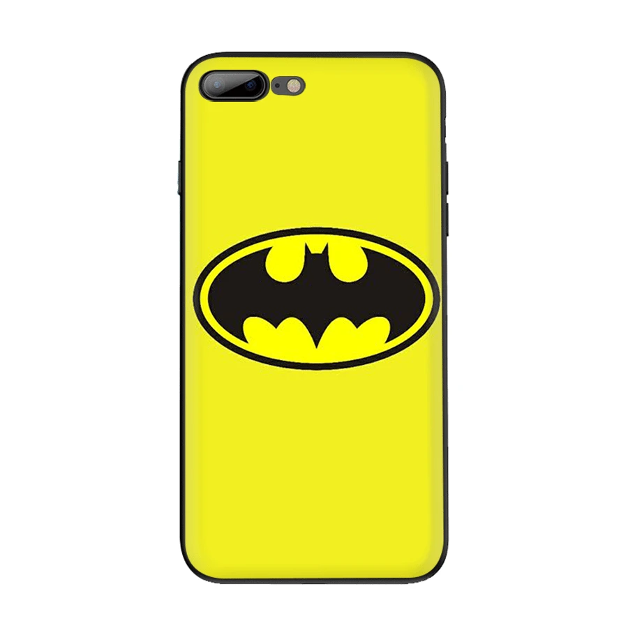 Чехол для мобильного телефона из ТПУ для iPhone 5 5S 6 6s 7 8 Plus X XR XS Max Shell с логотипом Marvel Бэтмен - Цвет: B10