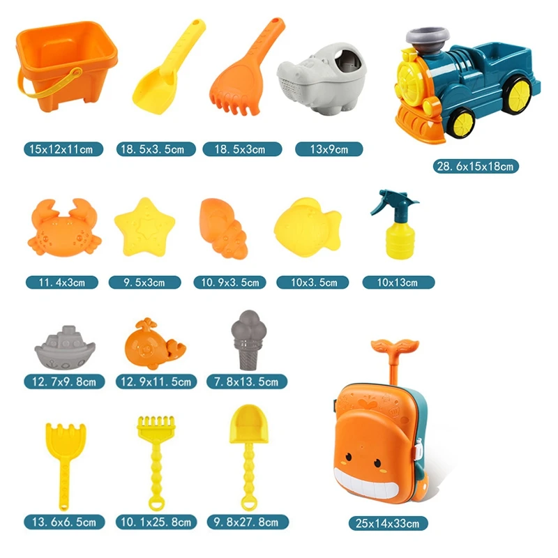 

Beach Sand Toys Set Beach Molds Watering Can Beach Shovel Tool Kit Sand Toys for Toddlers Kids Summer Outdoor Play