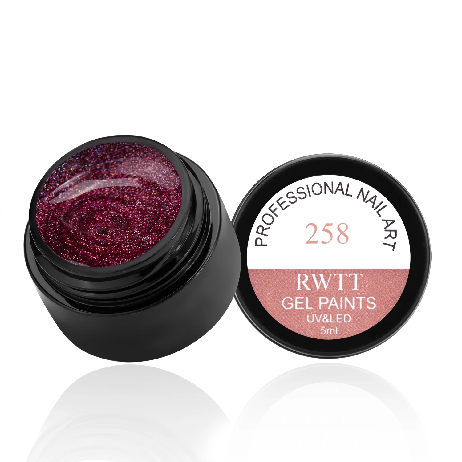 1 бутылка Гель-лак для ногтей 5 мл Лак густая упругая краска монохромный