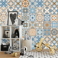 boho style one piece tile wall stickers home decor for kitchen table bathroom floor wall art poster peel stick vinyl wallpaper