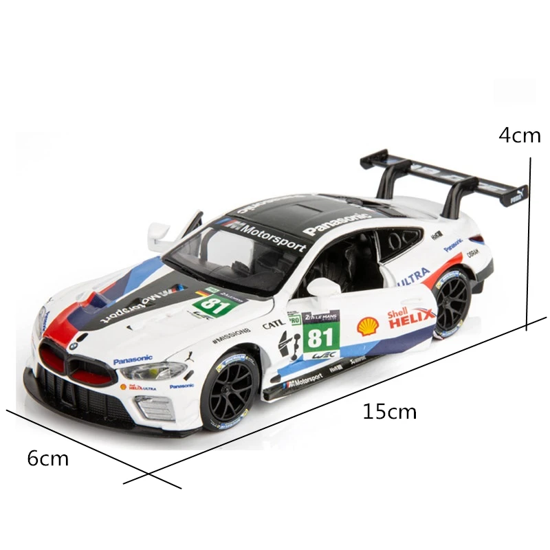 1: 32 модель автомобиля BM M8GTE спортивный автомобиль Le Mans трек детские игрушки