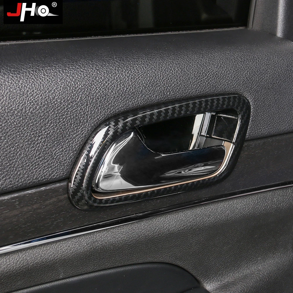 JHO ABS Хромированная внутренняя дверная чаша ручка Накладка для- Jeep Grand Cherokee Аксессуары для стайлинга автомобилей