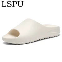 unisex summer yzy slides lightweight breathable cool beach sandals flip flops fish mouth slippers for men women plus size 35 46