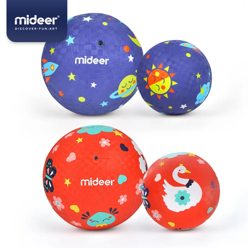 

Mideer Milu Children's Leather Ball Safety Racket Ball Elastic Ball Toys Outdoor Sports