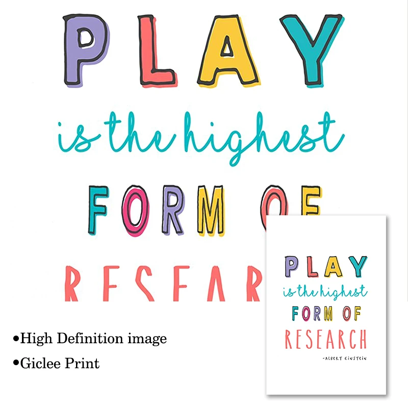 Красочные живопись на холсте мультфильмы для малышей Детская Wall Art спальня