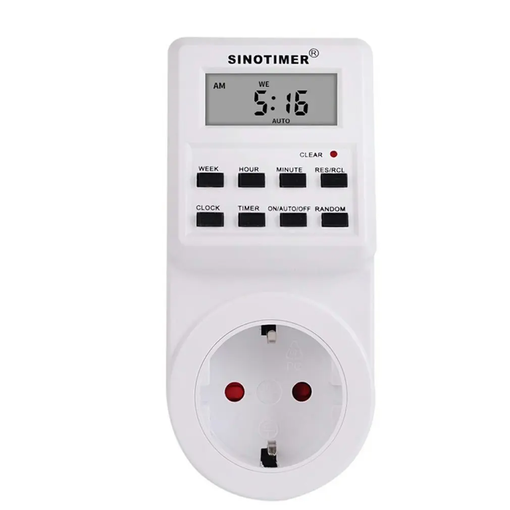 

SINOTIMER TM516 Electric Wall Outlet Programmable Digital Plug For Socket Clock Socket Timer 220v 110v Ac