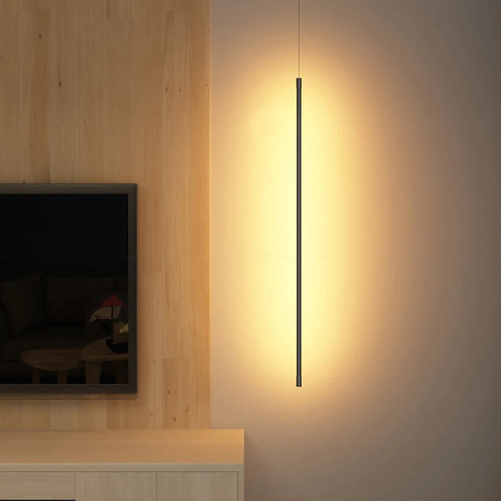 Nordic Светодиодные ленты подвесной светильник для Спальня Крытый ТВ настенная
