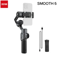 zhiyun smooth 5 3 axis smartphone handheld gimbal stabilizer smooth 4 upgraded version with powerful motor for iphone 13 pro max