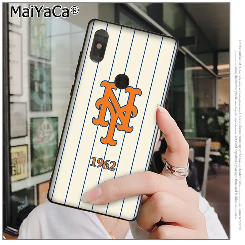 MaiYaCa New York Mets высококачественный чехол для телефона xiaomi mi 6 8 se note2 3 mix2 redmi 5 5plus note 4