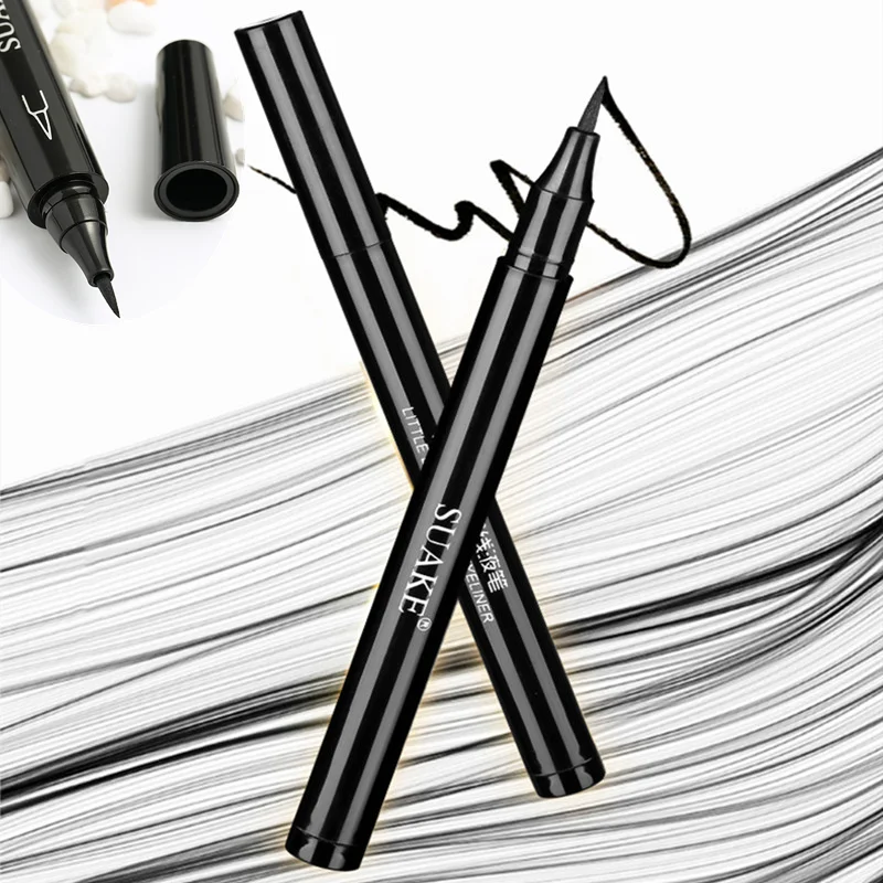 Черная жидкая подводка для глаз ручка штамп водостойкая Женская карандаш