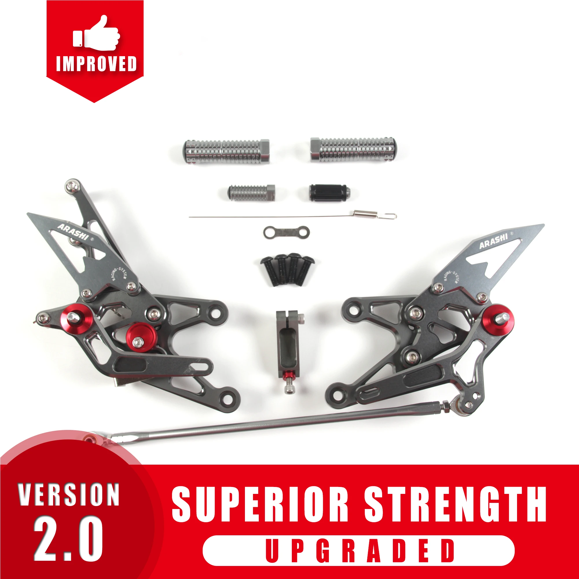 Arashi для YAMAHA YZF R1 2007 2008 07 08 ЧПУ Регулируемые подножки ног колышки всадника наборы