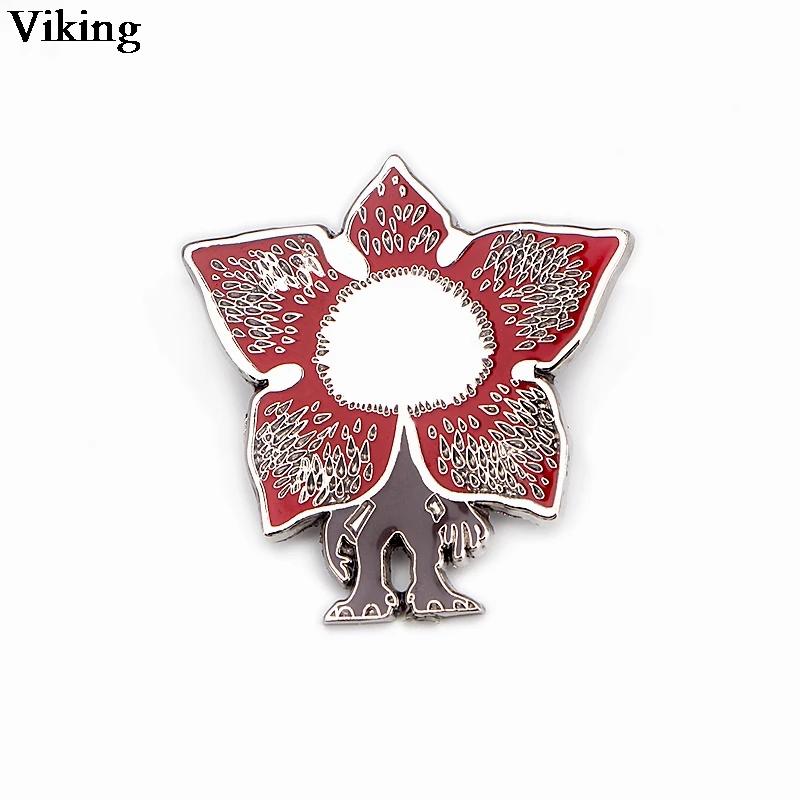 

1Pcs TV Show Stranger Things Cool Badge on Backpack Enamel Brooches Lapel Pin For Clothes Metal Brooches For Women Girls G0337