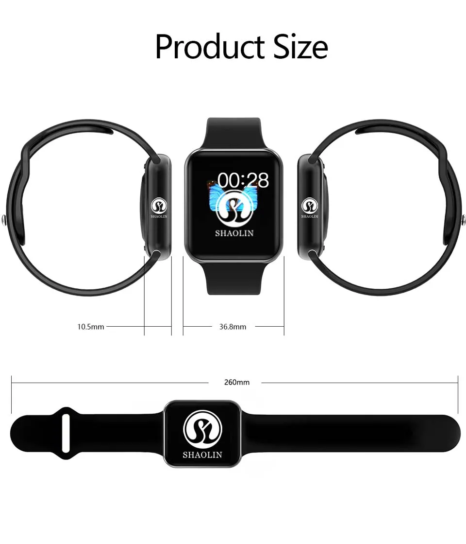 

ROSE GOLD Smart Watch Series 6 Smartwatch for apple iphone 6 6s 7 8 X XS plus for samsung IOS android Smart Watch honor3 xiaomi