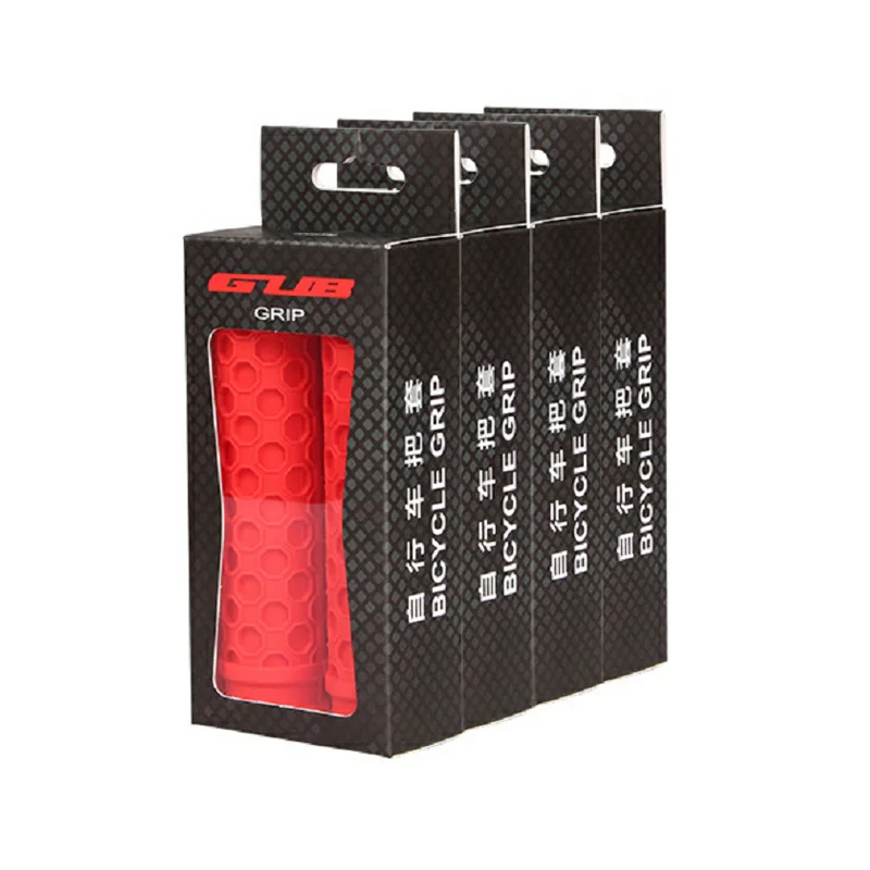 

GUB Silicone Bicycle Grips MTB Road Bike Handlebar Anti-slip Soft Grips with Bar End Plastic plug Cycling Handlebar Grip Parts