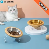yourkith pet bowl cuenco para mascotas 304 stainless steel cat bowl cat food dog drinking bowl miski pet supplies