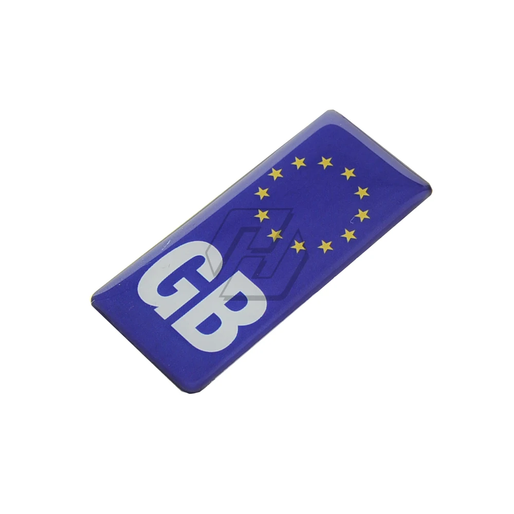 3D мотоцикл флаг GB знак виниловая Стикеры Европа номерной наклейки ЕС s|Наклейки и