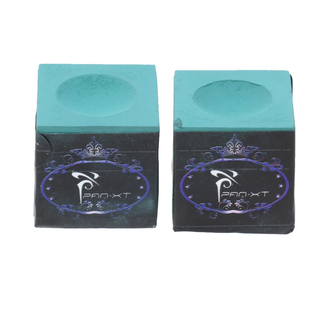 

2 Pieces Billiard Chalk Snooker Pool Cue Tip Billiards Accessories - 2 Color