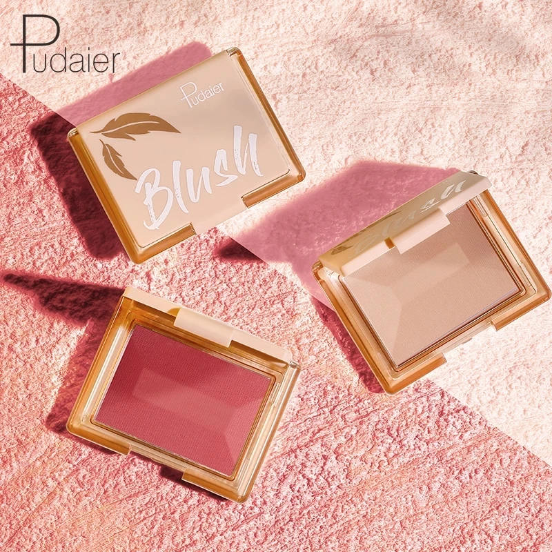 

Pudaier Soft Blusher 9 Colors Matte Airy Monochrome Blush Palette Delicate Smooth Enhance Complexion Shimmer Rouge Blush