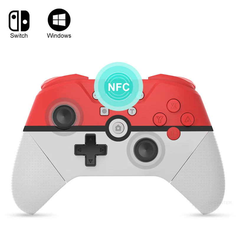 

Беспроводной геймпад с поддержкой Bluetooth для Nintendo Switch Pro/USB ПК для NS Pro игровой контроллер Джойстик с NFC 6-осевой вибрацией