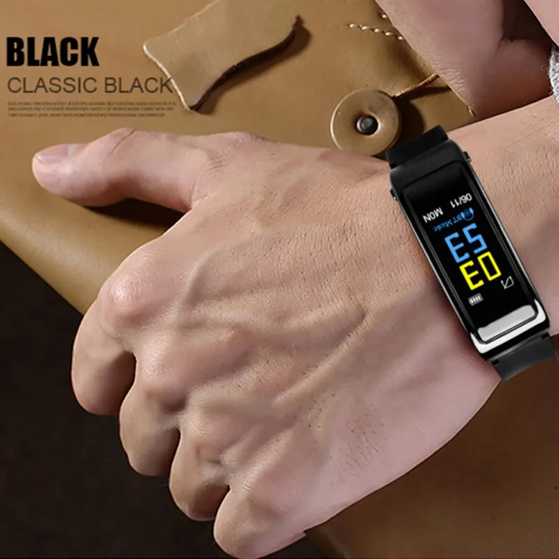 Bluetooth наушники Y3 цвета для смартфона с пульсометром спортивные Смарт-часы