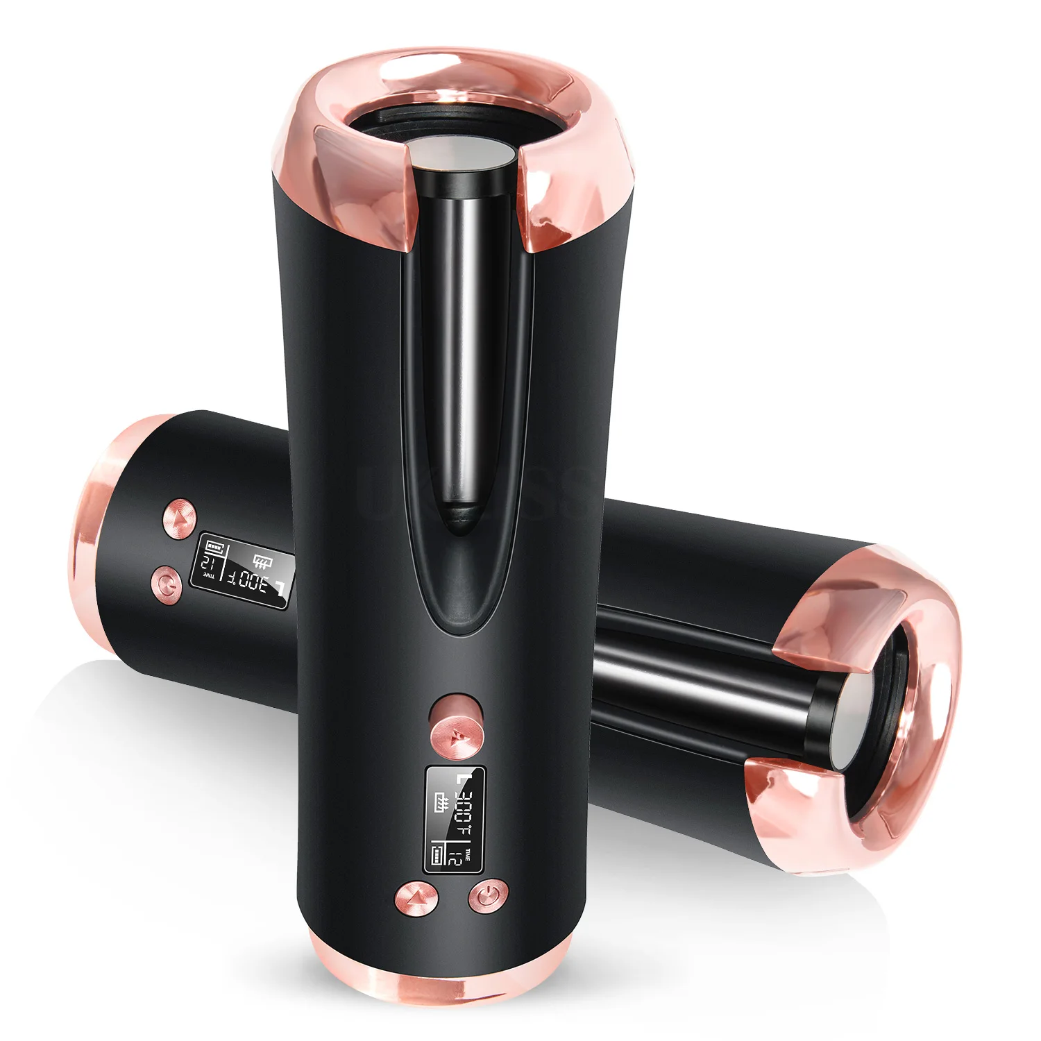 

Portable Wireless Automatic Curling Iron Hair Curler USB Cordless Rechargeable Curly Machine Waves Iron Muti-Color LCD Display