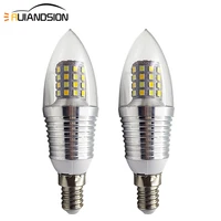 ruiandsion 2pcs e14 screw 220v led candle dimming oven roaster replacement night light table lamp dual color 500lm