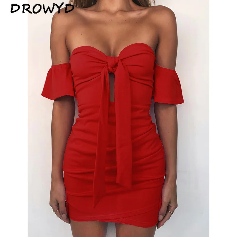 Женское мини-платье с лямкой на шее повседневное облегающее белое платье высокой