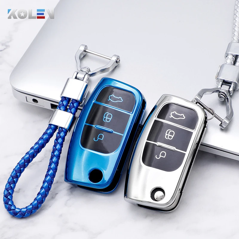 Мягкий чехол из ТПУ для автомобильного дистанционного ключа Ford Fiesta Focus 2 3 Ecosport KUGA