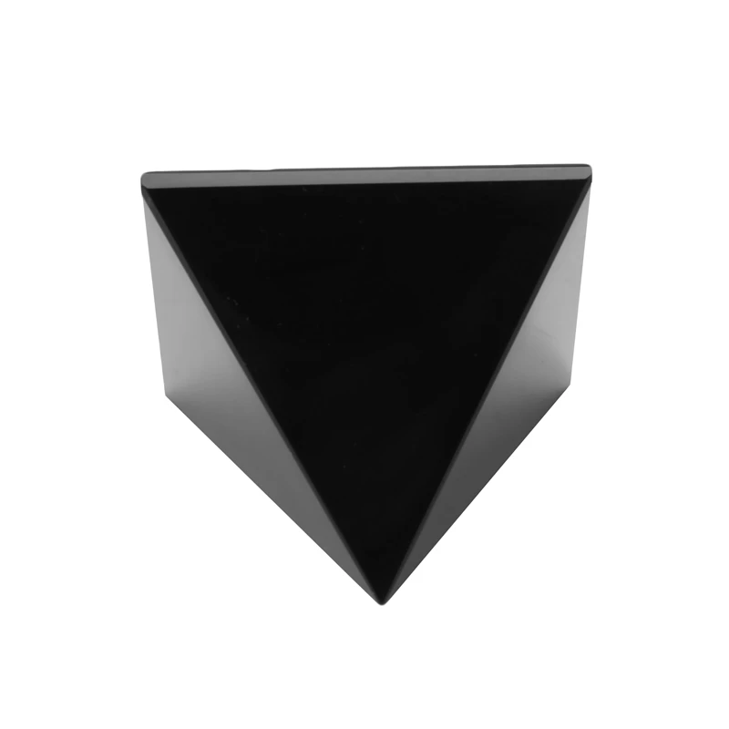 50Mm Natural Obsidian Quartz Crystals Pyramid Healing Crystal For Crafts Lustrous Surface Stones And Decoration | Дом и сад