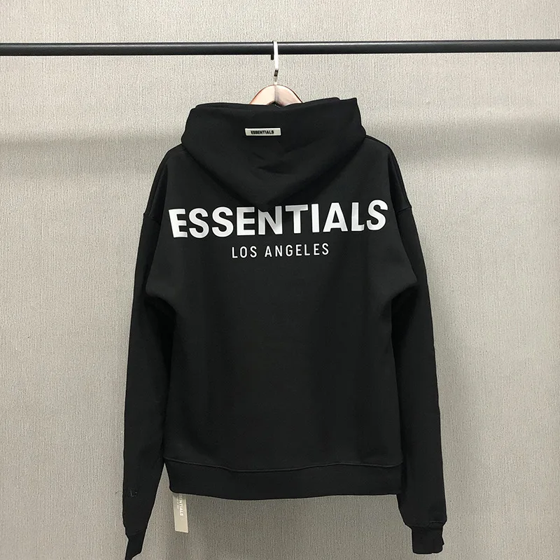 

Casual Women Hoodies Pullovers Men Oversized Essentials Fleece Reflective Letter Kanye West Jerry Lorenzo Embroidery Sweatshirt