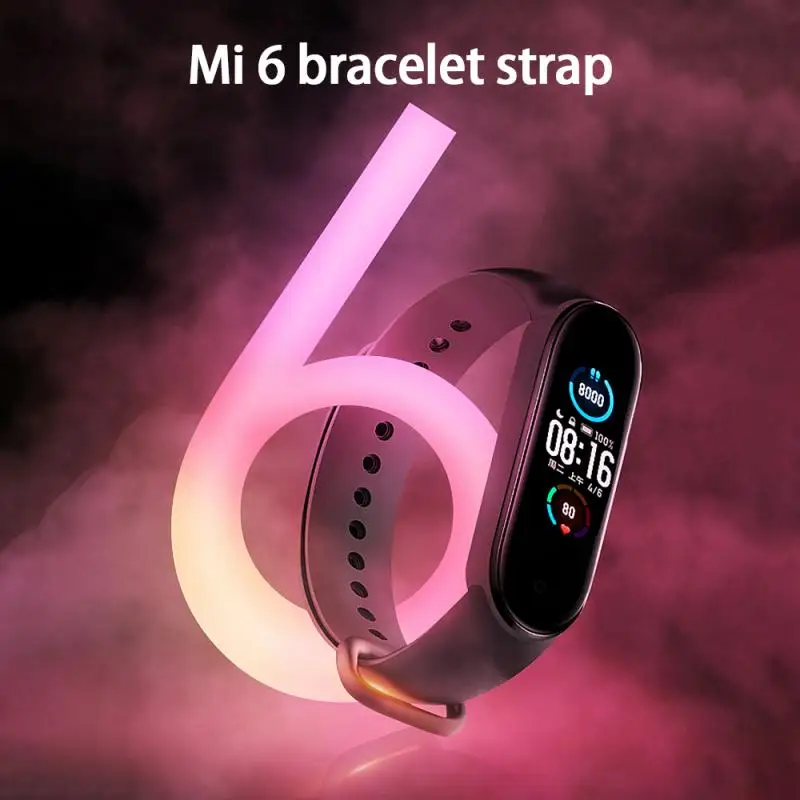 

Ремешок силиконовый для Xiaomi Mi Band 6, сменный Браслет для часов, быстрая доставка, носимые устройства, умные аксессуары