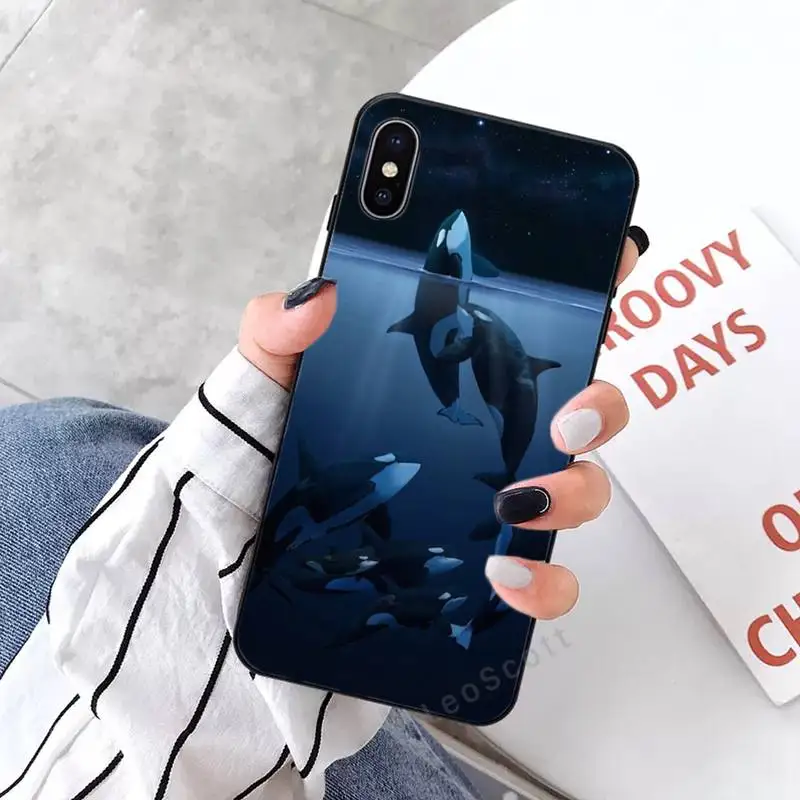 

Killer Whale Orca Phone Cases for iPhone 11 12 mini pro XS MAX 8 7 6 6S Plus X 5S SE 2020 XR