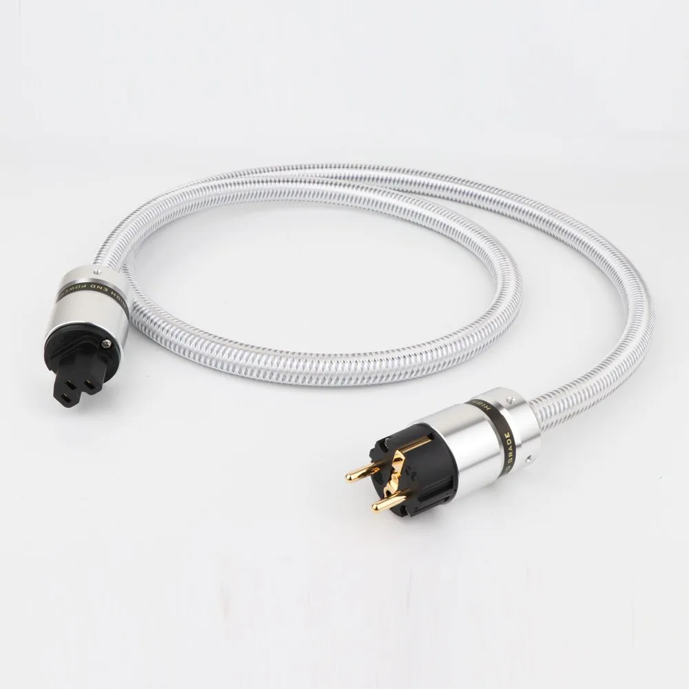 Preffair D114 OFC HiFi шнур питания кабель Hi Fi EU /USPlug для сабвуфера переменного тока