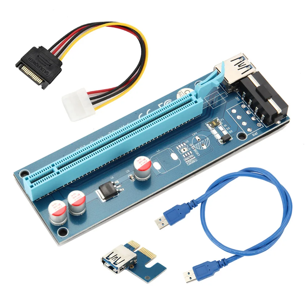 60 см PCIE 1X до 16X PCI Express Riser Card для шахтерской машины защита от перегрузки по току USB