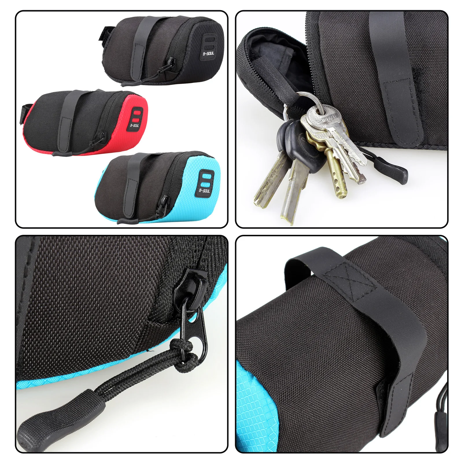 

Bicycle Waterproof Saddle Bag Bike Waterproof Storage Saddle Bag Seat Bags Cycling Tail Rear Pouch Bag Saddle Accessories