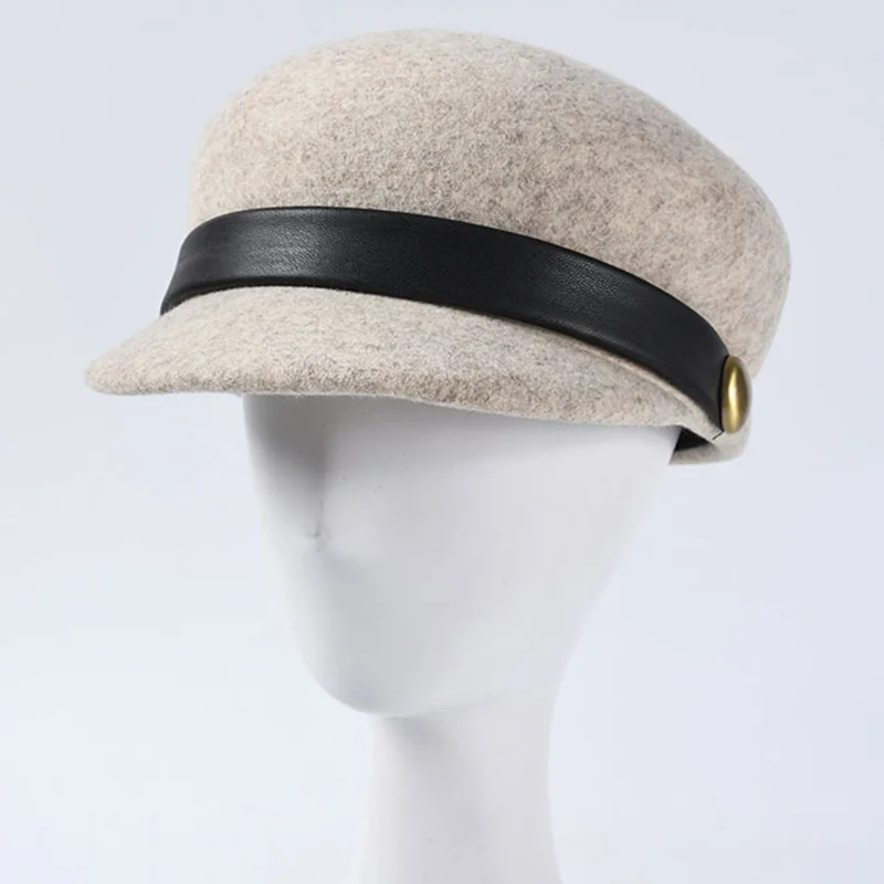 

Шляпа Fedoras из шерсти и фетра, модная Федора с ремнем из искусственной кожи, плоская шляпа В рыцарском стиле для верховой езды