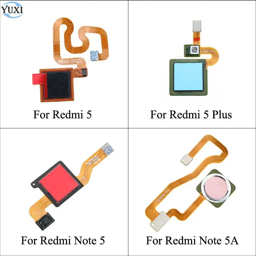 Сканер отпечатков пальцев YuXi Touch ID гибкий кабель для Xiaomi Redmi 5 Plus Note 5A замена кнопки