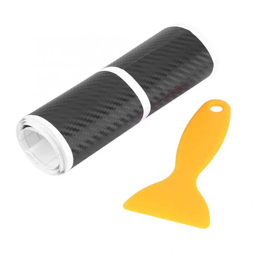 4 шт. универсальные наклейки на пороги автомобиля из углеродного