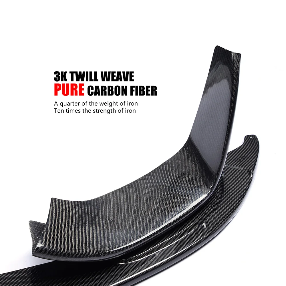 Front Bumper Lip Spoiler Splitters for BMW F82 F83 M4 F80 M3 Sedan Coupe Convertible 2014 - 2019 Carbon Fiber / FRP black | Автомобили и