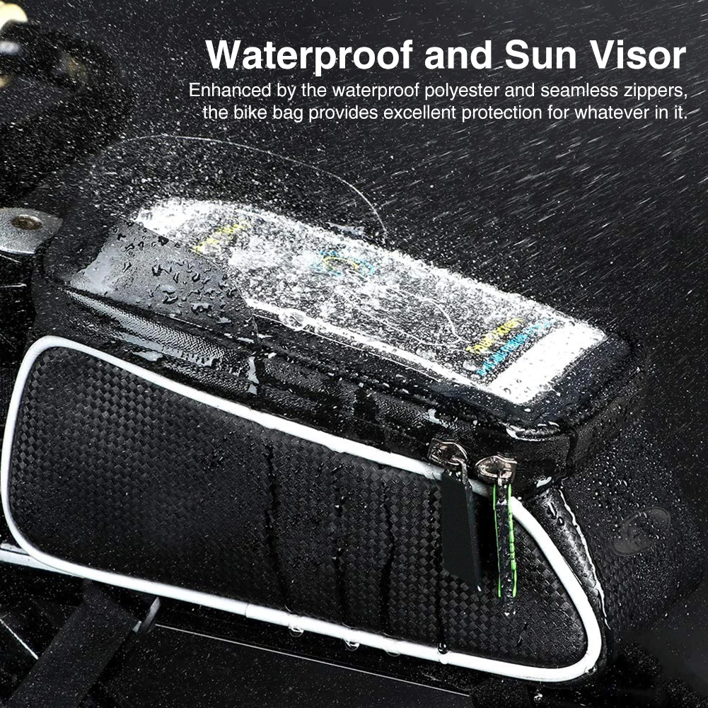 

Touch Screen Easy Install Accessories Sensitive Front Tube Bike Frame Phone Bag Hard Shell Bicycle Bag Front Beam Bag