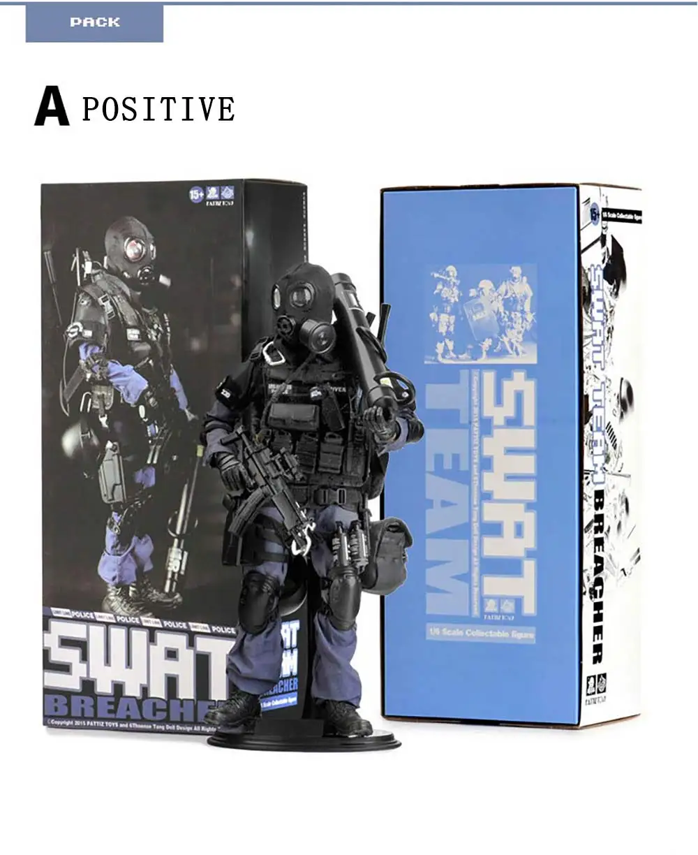 PATTIZ High-end моделирование 1/6 масштаб военный Solider SWAT break ручной набор солдат модель фигурки сборные игрушки для детей